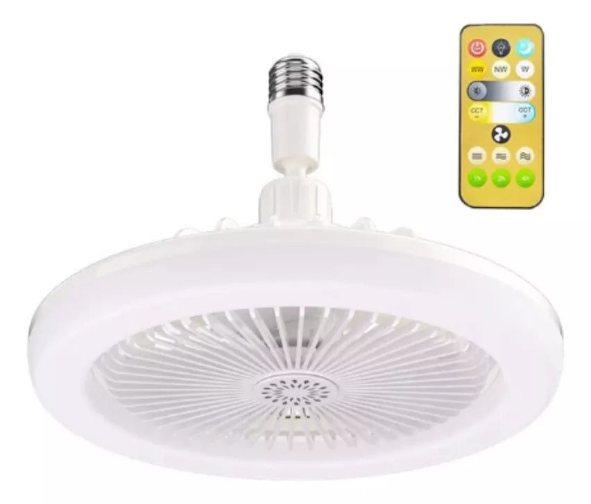 Ampolleta Ventilador Para Soquete E27 De Techo + Control