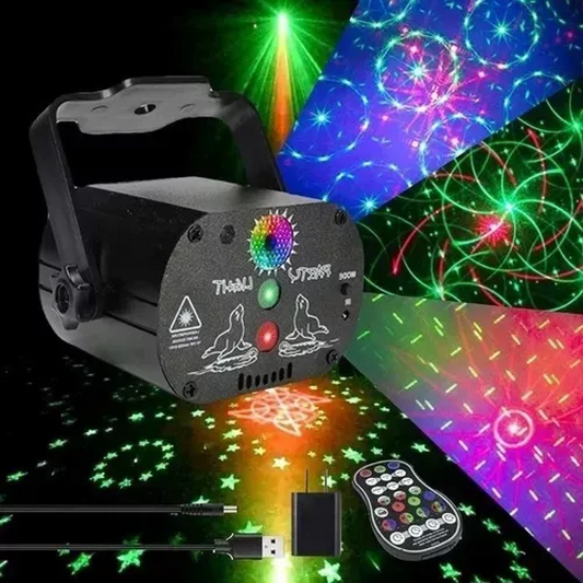 Led Rgb Láser Proyector 60 Patrones