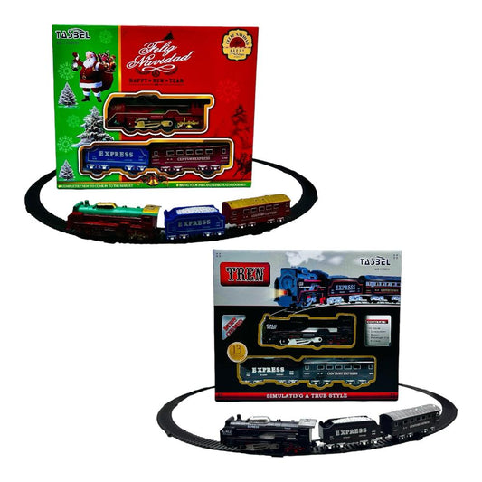 Tren Eléctrico Navideño Luces 13 Pcs