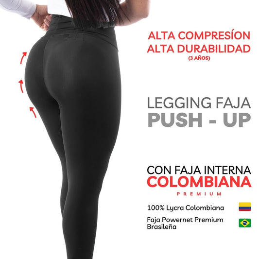 LEGGINS FAJA PUSH UP LP100 COLOMBIANA