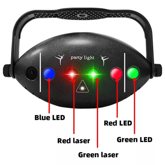 Led RGB Rugby 72 patrones fiesta