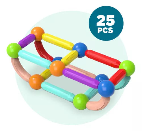 Juego Magnetico Bloques Didactico 25pcs