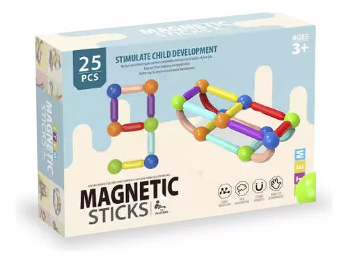 Juego Magnetico Bloques Didactico 25pcs