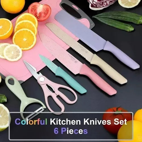 Set De Cuchillo De Colores