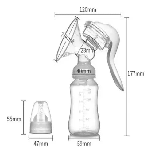 X2 Extractor Manual Leche Materna De Alta Succión Mamadera