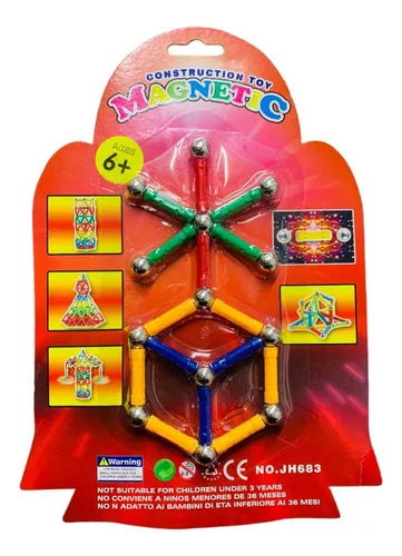 Juego Magnético Barras Varillas 28 Pcs