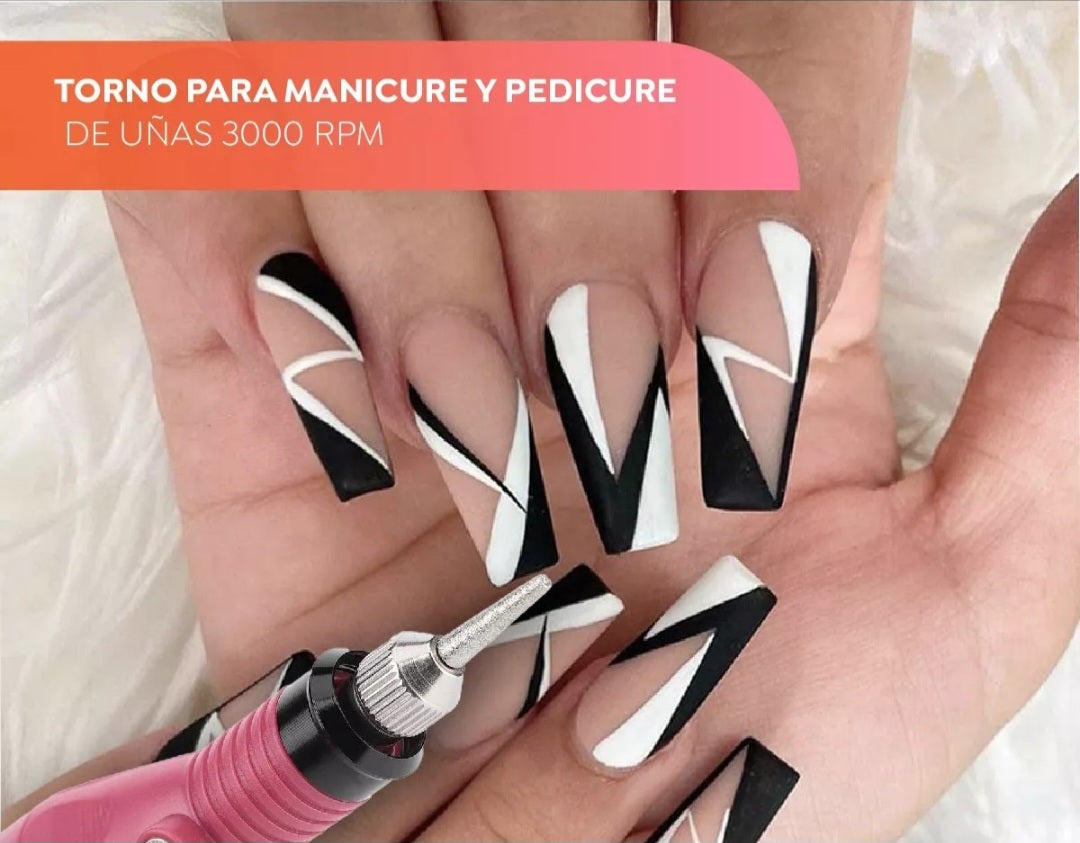 TORNO ELÉCTRICO MANICURE PULIDOR DE UÑAS ™